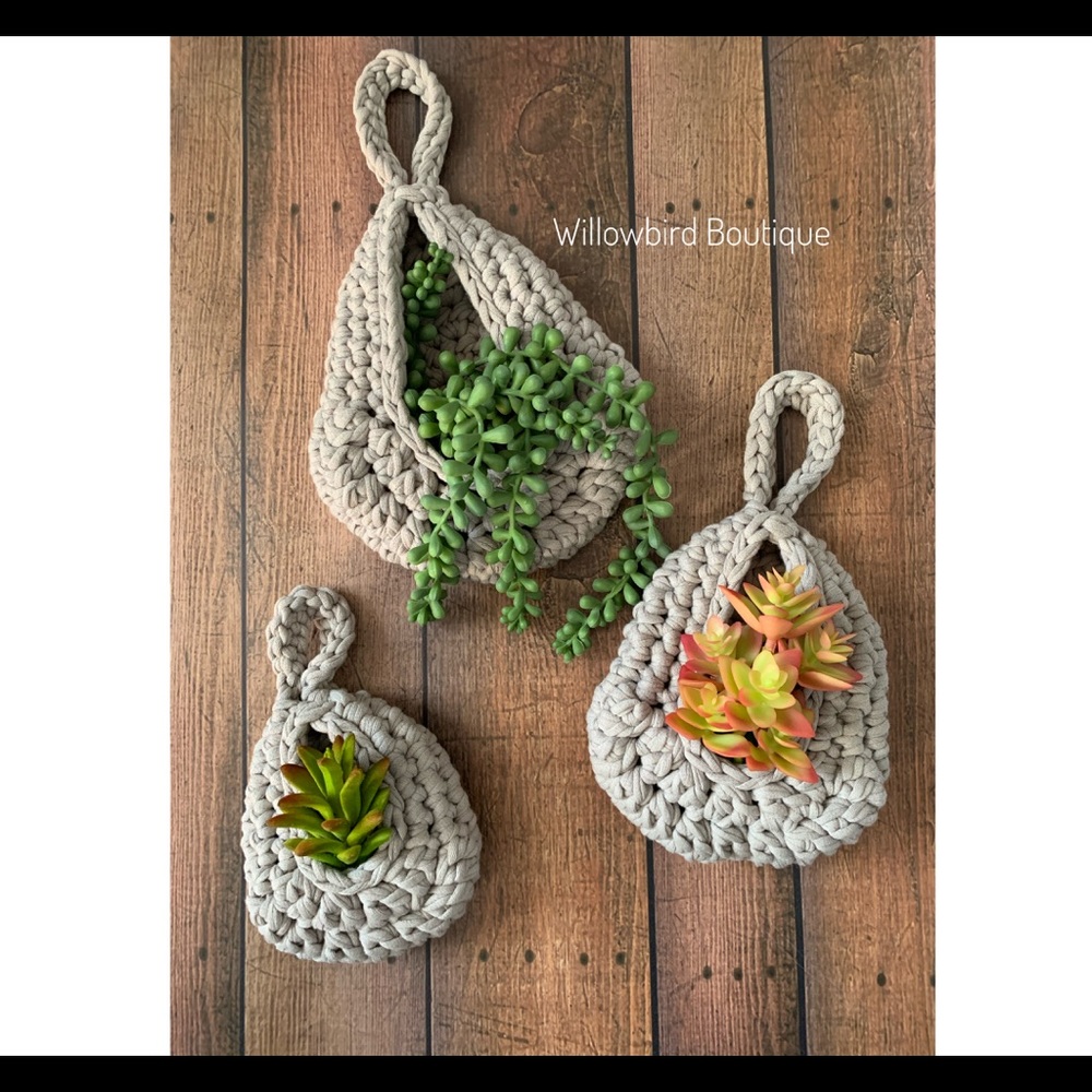 *SOLD* Handmade Crocheted Teardrop Pods